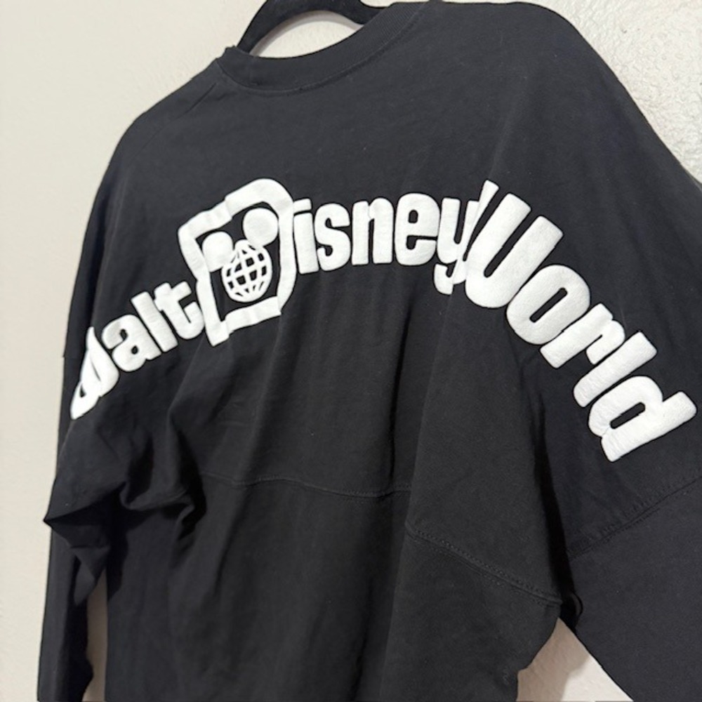 Walt Disney World Black Puff Print Long Sleeve Small